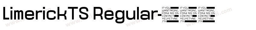 LimerickTS Regular字体转换